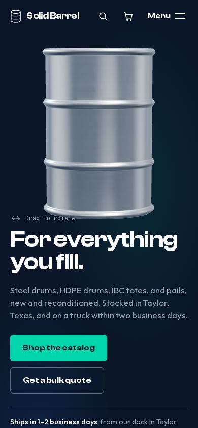 Solid Barrel on a phone
